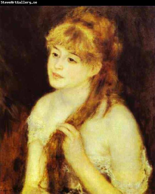 Pierre-Auguste Renoir Young Woman Braiding Her Hair